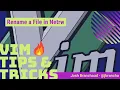 Rename a File in Netrw Vim Tips and Tricks