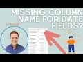 Display Missing Column Name for Date Field in Tableau Quick Tip