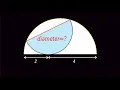 Lagu what is the diameter of small semicircle?