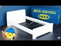 How to assemble an ikea askvoll bed frame Askvoll Ikea single bed frame assembly
