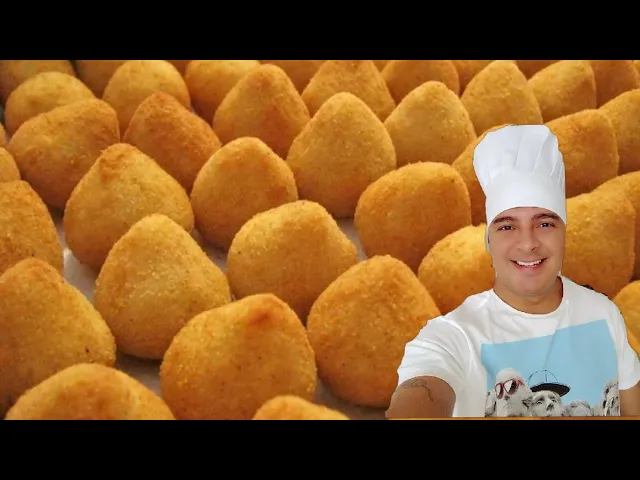COXINHA DE CARNE SECA COM QUEIJO FÁCIL UMA DELÍCIA