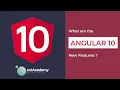 Angular 10 Whats New
