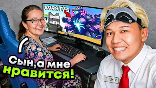 НАУЧИЛ МАМУ ИГРАТЬ В УКРАДИ ЯЙЦО В РОБЛОКС😂