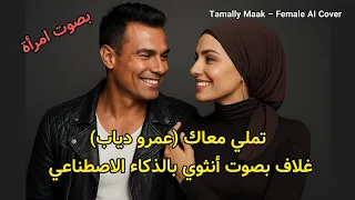   تملي معاك  عمرو دياب    غلاف بصوت أنثوي بالذكاء الاصطناعي   بصوت امرأة دندنها