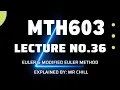 MTH603 Lecture 36 best explained Short Lecture