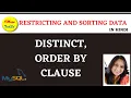 Practical 4 - Restricting and Sorting data Using DISTINCT and ORDER BY clause