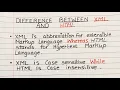 Difference Between XML and HTML HTML vs XML