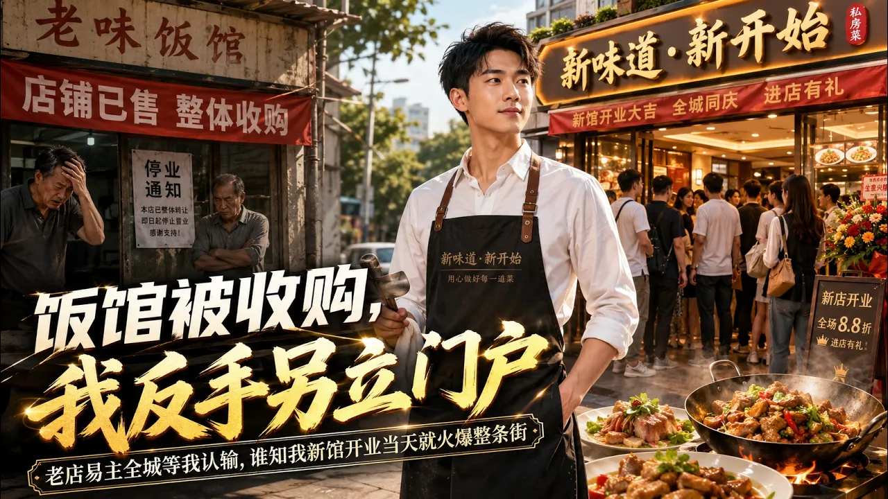 饭馆被收购,我反手另立门户