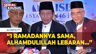  full hasil sidang isbat penentuan idulfitri 2025 menag ramadan sama alhamdulillah lebaran juga