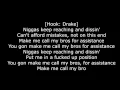 Drake   Sneakin'  (lyrics)