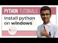 Python Tutorial - 1 Install python on windows