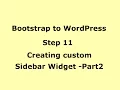 WordPress tutorial - Creating custom Sidebar Multiple Widgets