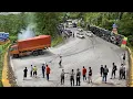 Download Lagu SITINJAU LAUIK MENGERIKAN !!! KABAR BURUK HARI INI, Tikungan Keramat Bergejolak Mengancam Sopir Truk
