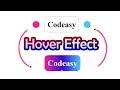 Text hover effect using html css