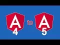 Convert Angular 4 Project to Angular 5
