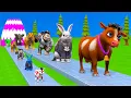 Download Lagu Long Slide Game With Cow Elephant Gorilla Hippopotamus Tiger 3d Animal Game Funny 3d Animals