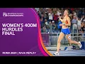 Download Lagu CHAMPIONSHIP RECORD! Women's 400m hurdles final replay | Roma 2024