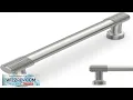 10 Pack 5Inch 128mm Brushed Satin Nickel Kitchen Cabinet Handles Knurled Cabinet Pulls