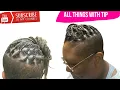 Small Knotless on Shaved Sides