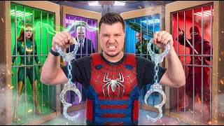 I Built A Spider-Man Cardboard Prison! To Capture The Wolds Most Dangerous Super Villains!