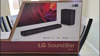 LG Sound Bar SN4A Unboxing  LG Sound Bar SN4A Unboxing