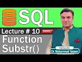 SQL FUNCTION SUBSTR