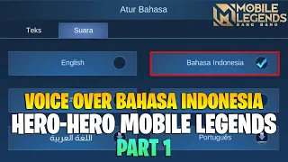 semua suara hero mobile legends dalam bahasa indonesia part1 ada yang mirip suara squidward