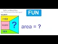 816 Find the area of the blue region