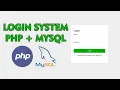 Login System with PHP and MySQL Database Complete Tutorial