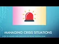 MFT National Exam Managing Crisis Situations How to Answer These questions