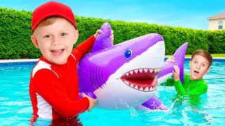 ¡Diversión en la Piscina! Los Niños Aprenden a Compartir