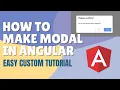 How to Make Modal in Angular Build Custom Dialog in Angular
