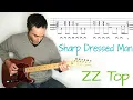 Download Lagu ZZ Top - Sharp Dressed Man - guitar lesson / tutorial / cover with tablature