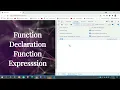 JavaScript tutorials in Hindi function declaration vs function expression