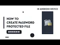 How To Create Password Protected Zip File