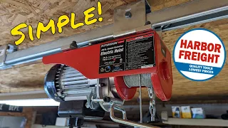 Installing an Electric Hoist from Harbor freight in my garage using Unistrut