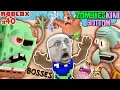 ROBLOX ZOMBIESKINI BOTTOM BOSSES Spongebob Squidward Patrick Star Zombosses vs FGTEEV pt2