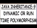 DYNAMIC POLYMORPHISM IN JAVA RUN TIME POLYMORPHISM IN JAVA LATE BINDING IN JAVA