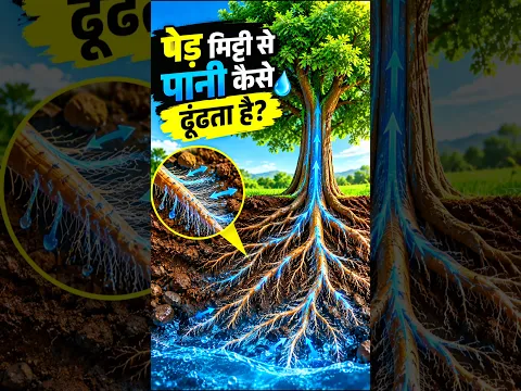 पेड़ मिट्टी से पानी कैसे ढूँढता है? #shorts #tree