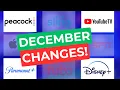 Big Streaming TV Changes for December 2025