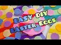 How to make DIY Easter Eggs FREE Template No-Sew