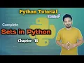 Sets in Python Chapter 18 Python Full Tutorial Learn Python in 2025