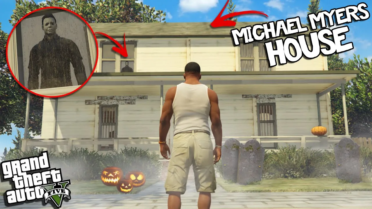 Going to MICHAEL MYERS HOUSE on HALLOWEEN in GTA 5
