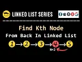 Find Kth Node From Back In Singly Linked List