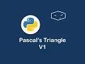 pascal s triangle v1 in python