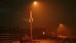 Street Light Suburb Night Ambience Cyberpunk 