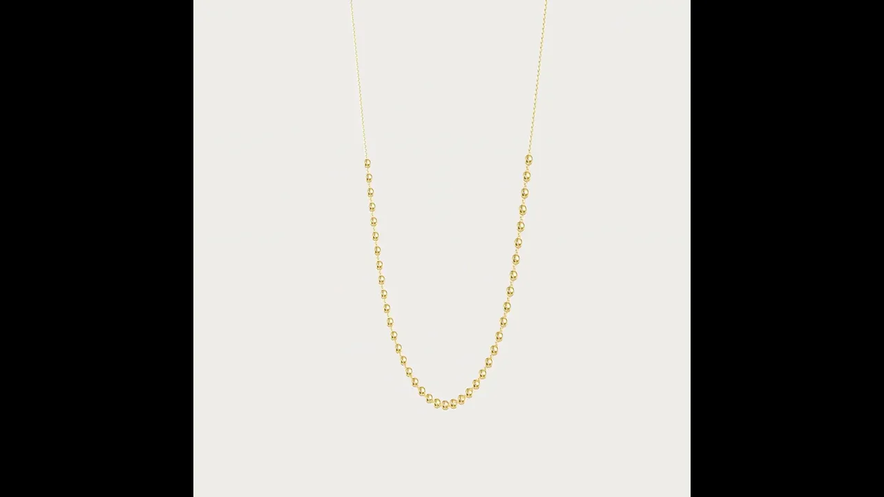 4.40CTW Multi-Stone Lab-Grown Diamond Bezel Station Necklace in 14K Gold/Platinum