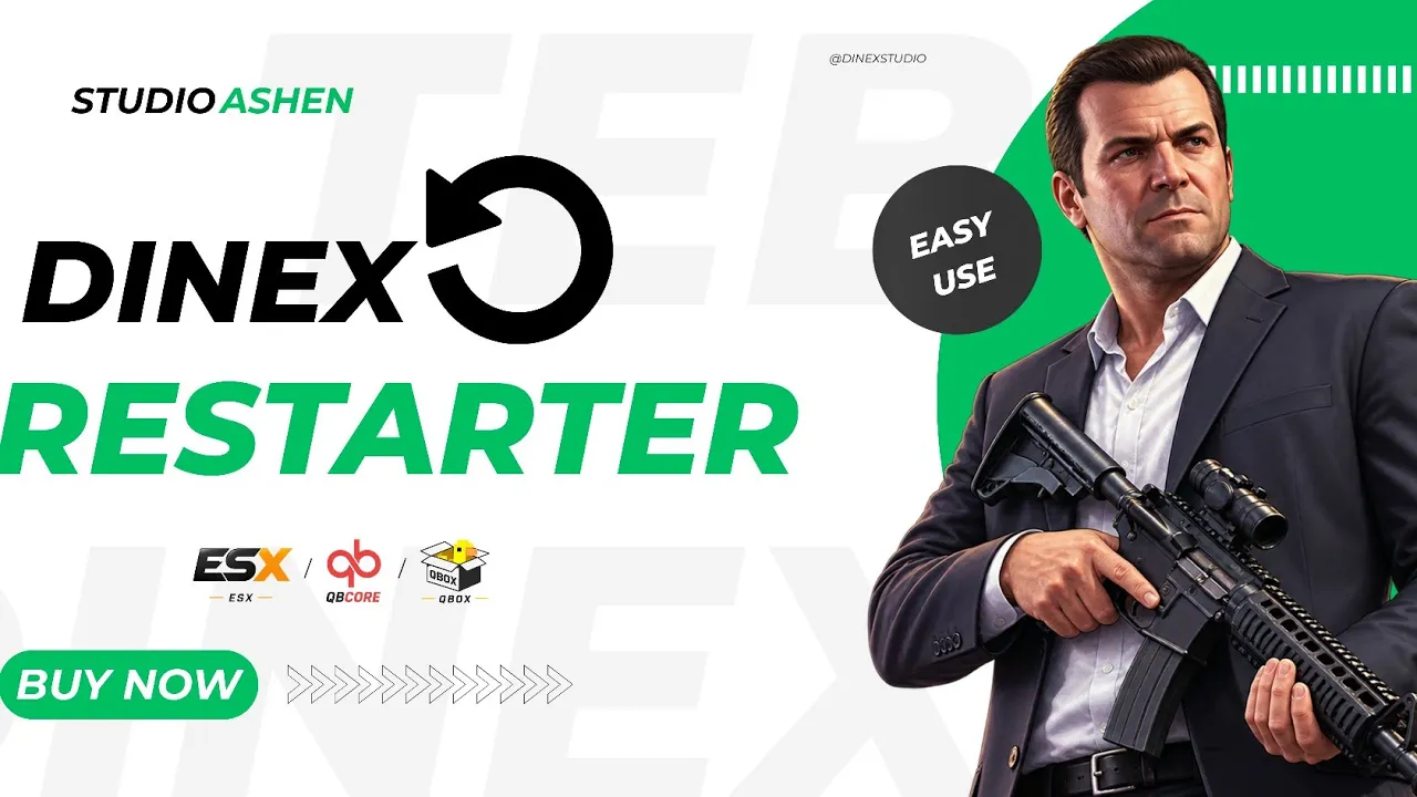 DINEX RESTARTER [ESCROW] — Advanced FiveM Server Restart System