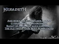 Megadeth - Angry Again (Lyric Video) #lyrics #megadeth
