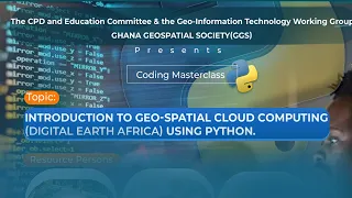 Introduction To Python Programming For Geospatial Cloud Computing Day 4